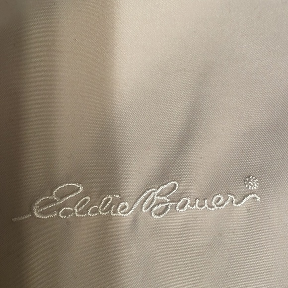 Eddie Bauer Golf Jacket Men's Medium‎ Tan Lightweight Windbreaker Pull Over - Picture 9 of 11